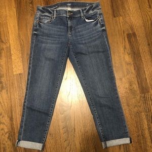 Loft cuffed crop pants